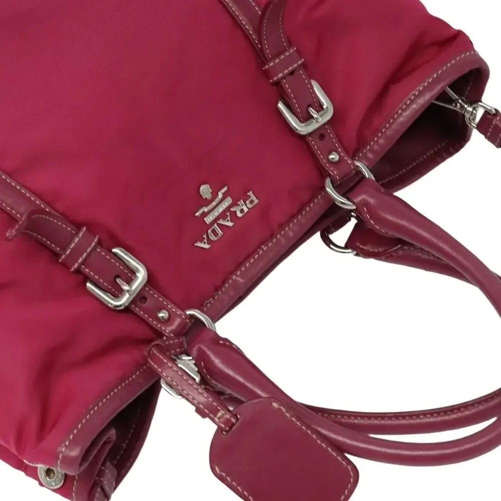 Prada Nylon Tote Bag Pink
